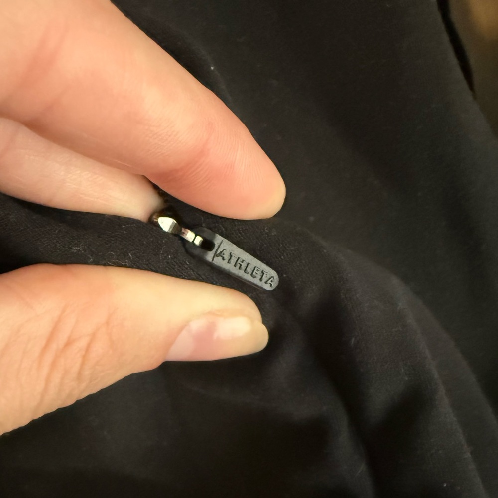 Athleta Black Performance Bomber Jacket - image 3